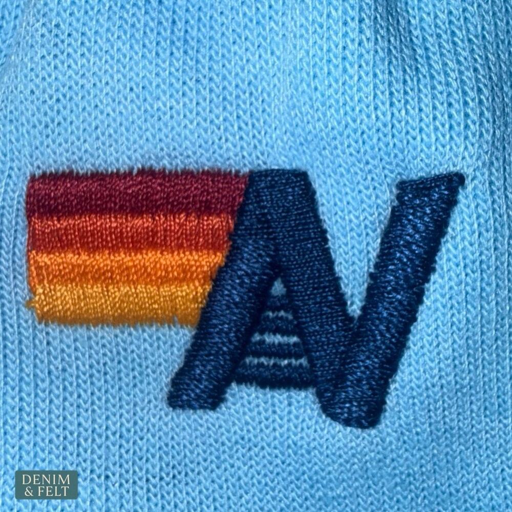 Aviator Nation Bolt Fade 4 Sweatpants Sky Blue Lightning‎ Lounge Cozy USA Made - Picture 10 of 13